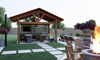 Mehr als nur Schatten: Multifunktionale Nutzung eines Gartenpavillons aus Holz
